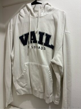 Vail Colorado White Hoodie